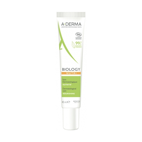 A-DERMA Biology Nutri Peaux fragiles très sèches 40 ml