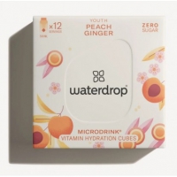 WATERDROP Microdrink Cubes d'Hydratation Pêche Gingembre s/s 12 Capsules
