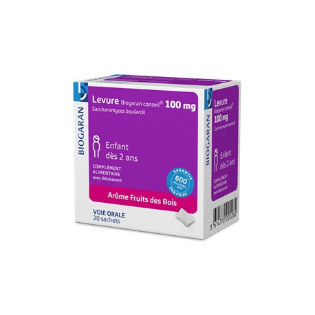 Biogaran Conseil Levure 100 mg 20 Sachets