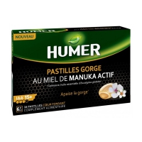 HUMER Pastilles Gorge au Miel de Manuka Actif 16 pastilles