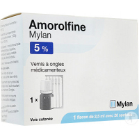AMOROLFINE  5%  Mylan vernis médicamenteux (Amorolfine)