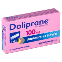 DOLIPRANE 100mg suppositoire (Paracétamol)