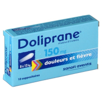 DOLIPRANE 150mg suppositoire (Paracétamol)