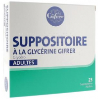 GLYCERINE Suppos Gifrer bte 25 Adulte (Glycérol)