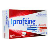 IPRAFEINE Ibuprofène 400 mg/ Caféine 100 mg  12 cps