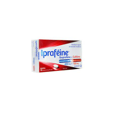 IPRAFEINE Ibuprofène 400 mg/ Caféine 100 mg  12 cps
