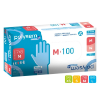 Gants Polysem Nitrile non poudré Taille M7-8 boite de 100