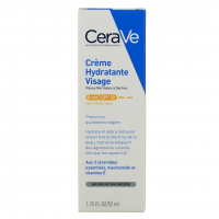 CeraVe Crème Hydratante Visage SPF 50 Peaux Normales à Sèche 52 ml
