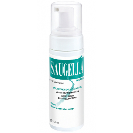 Saugella Soin Lavant Intime Mousse Protection Douce et ACTIVE 150 ml