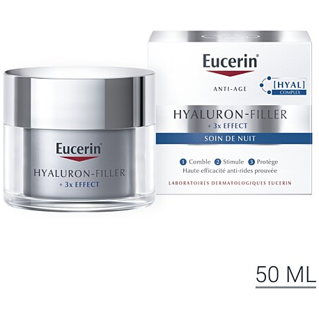Eucerin Hyaluron-Filler+ 3x Effect Soin de Nuit 50 ml