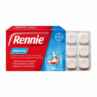 RENNIE Menthe 48 cp (Carbonate de calcium,magnésium)