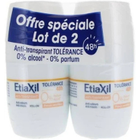ETIAXIL Anti-Transpirant Tolérance Roll-on 2x50 ml