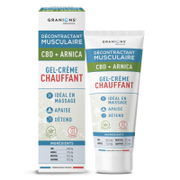 GRANIONS Décontractant Musculaire CBD + Arnica Gel-Crème Chauffant 75 ml
