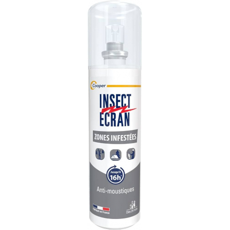 INSECT ECRAN Zones Infestées Répulsif Peau Adultes et Enfants 100 ml