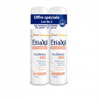ETIAXIL Anti-transpirant Tolérance 48h Peaux sensibles 2x150 ml