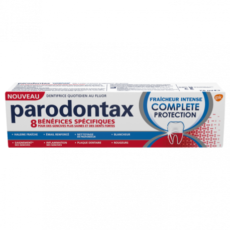 PARODONTAX Dentifrice Fraîcheur Intense Protection Complète 75 ml