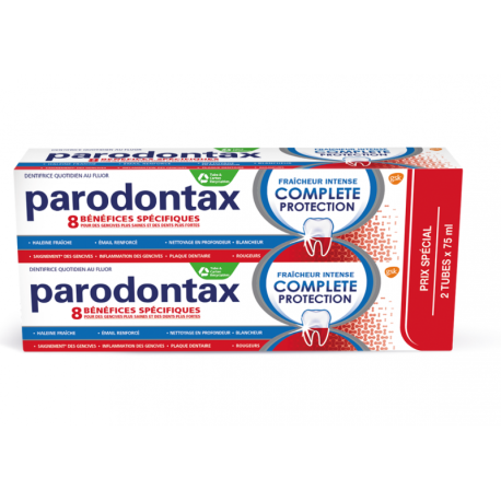 PARODONTAX Dentifrice Fraîcheur Intense Protection Complète 75 ml