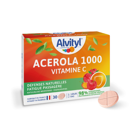 ALVITYL Acérola 1000  Vitamine C 30 comprimés