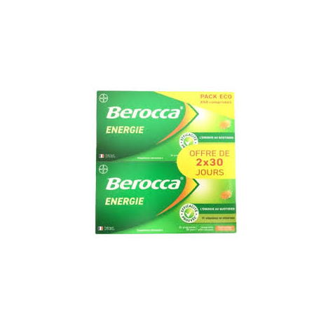 BEROCCA 60 cp eff  (Vit B1,B2,B6,B3,B5,H,B9,C,Carbonate de calcium,Mg,Zn)