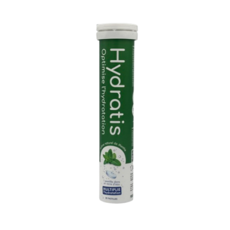 HYDRATIS Solution d'hydratation Arôme Naturel Noix de Coco 20 Pastilles