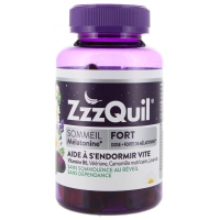 ZZZQuil Sommeil Fort Mélatonine Arôme Fuit des Bois 60 Gommes