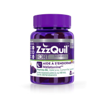 ZZZQuil Sommeil Fort Mélatonine Arôme Fuit des Bois 60 Gommes