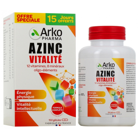 Arkopharma Azinc Vitalité 60 gélules
