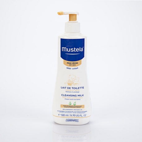 MUSTELA Bébé Lait de Toilette Visage et Siège au Cold Cream 500 ml