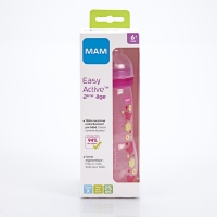 MAM Biberon +6 mois débit ultra-rapide Rose 330 ml