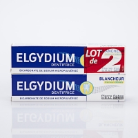 ELGYDIUM Dentifrice Blancheur Fraîcheur Citron 2x75 ml