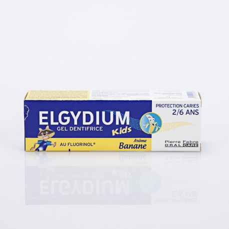 ELGYDIUM Dentifrice Gel Kids 2/6 ans arôme banane 50 ml