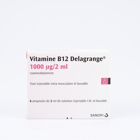 VITAMINE B12 Delagrange 1000µg/2ml