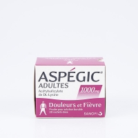ASPEGIC 1000mg adultes bte 20 (Acide Acétylsalicylique)