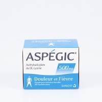 ASPEGIC 500mg adultes bte 20 (Acide Acétylsalicylique)
