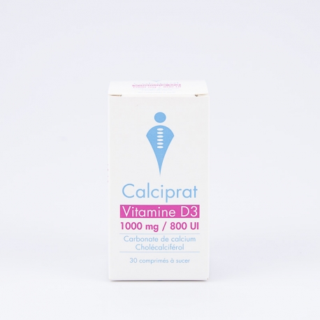 CALCIPRAT Vit D3 1000mg/800 UI (Calcium/Cholécalciférol)