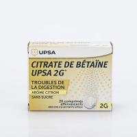 CITRATE DE BETAINE UPSA 2g citron (Citrate de Bétaïne)